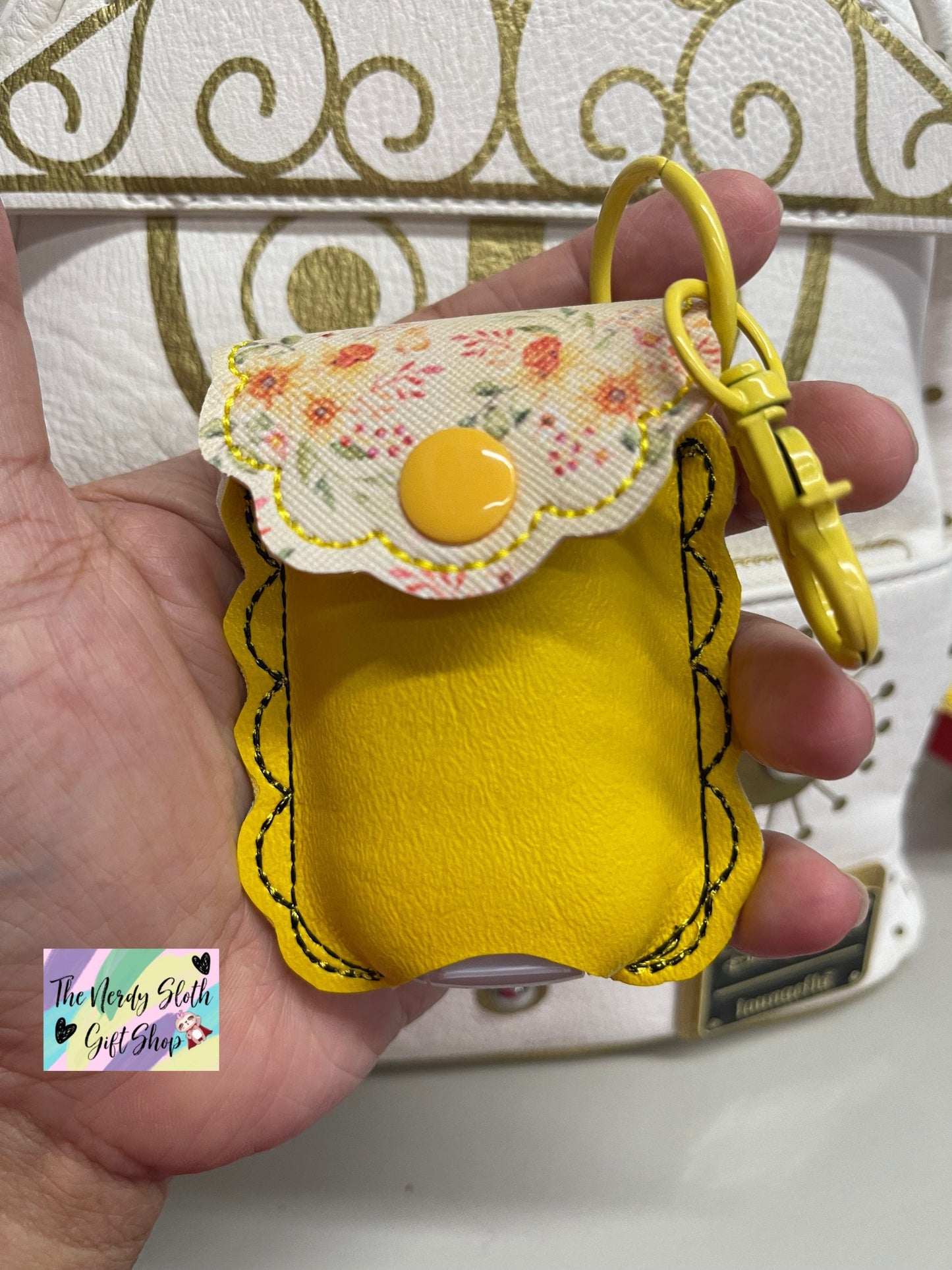 Daffodils Floral Hand Sanitizer Holder