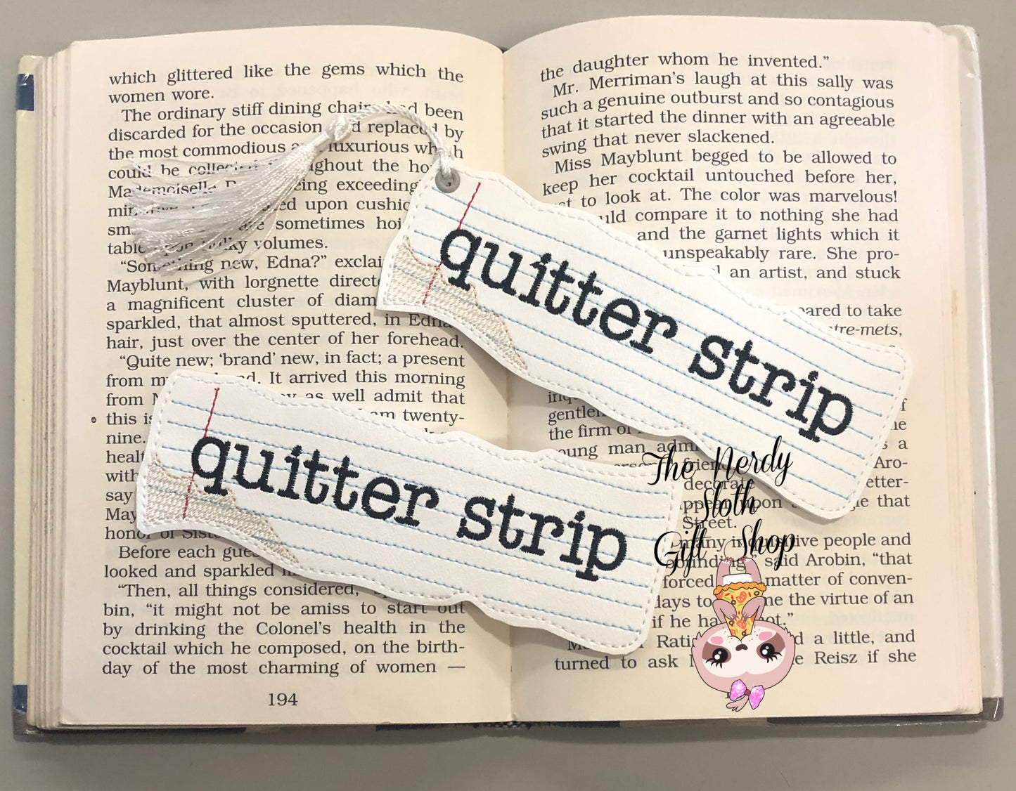 Quitter Strip Book Mark