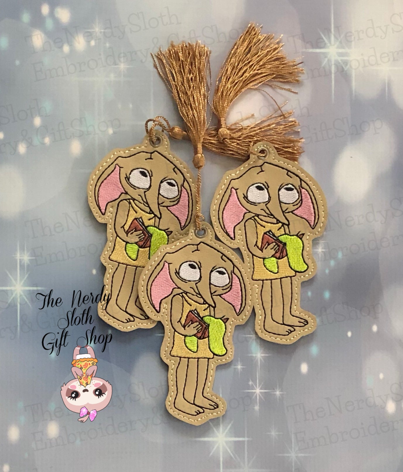 House Elf Embroidered Book Mark